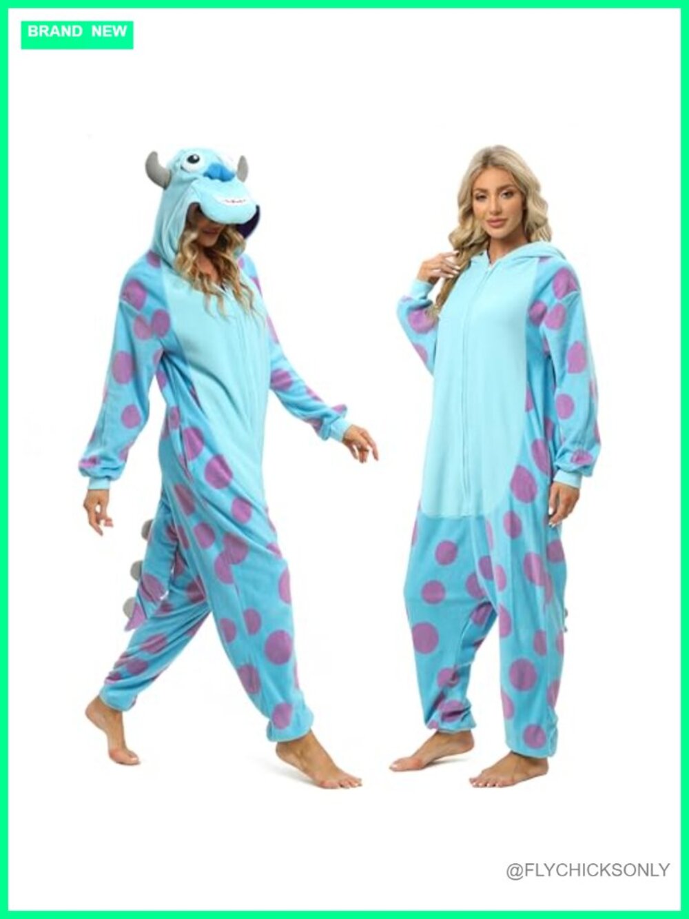 Fleece Onesie Pajama Halloween Cosplay Adult Unisex Soft Warm - Picture 4 of 6